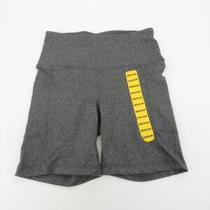 Members Mark Women's Everyday High-Rise Gray Bike Shorts Medium NWT